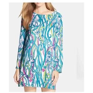 Lilly Pulitzer Women's 'Colette' Tunic Colorful Printed Giraffe Dress Size XS